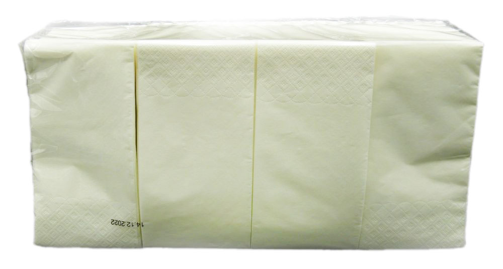 Серветки 33х33 см двошарові білі 1/8 складення 200 штук